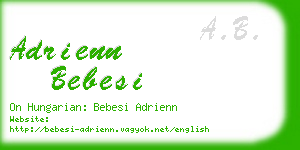 adrienn bebesi business card